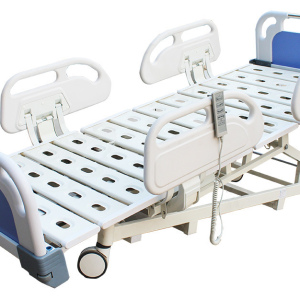 HLE501 5-Function Electric Hospital Bed 4 ABS guardrail